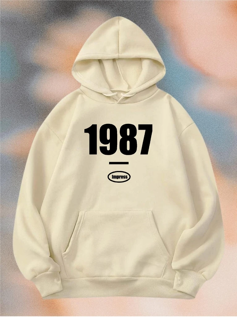 Buzo Canguro Hoodie 1987 (Calidad Premium-Unisex)