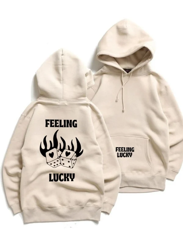 Buzo Canguro Hoodie Feeling Lucky (Calidad Premium-Unisex)