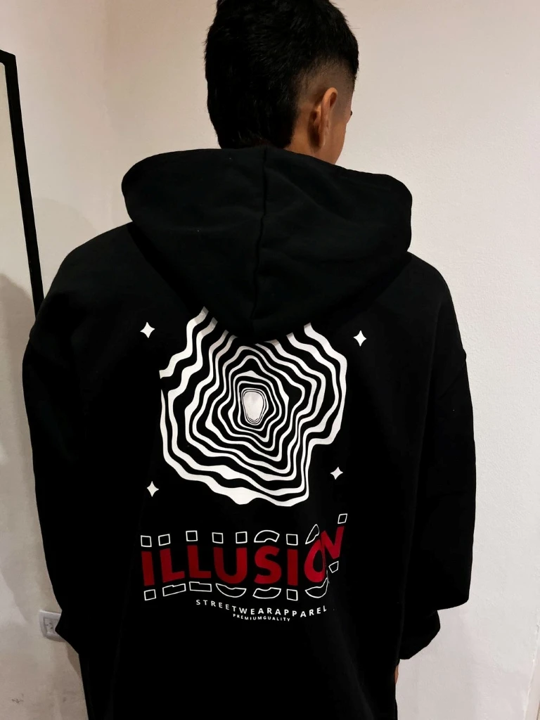 Buzo Canguro Hoodie Illusion (Calidad Premium-Unisex)