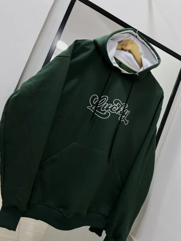 Buzo Canguro Hoodie Lucky Cursiva (Calidad Premium-UNISEX)