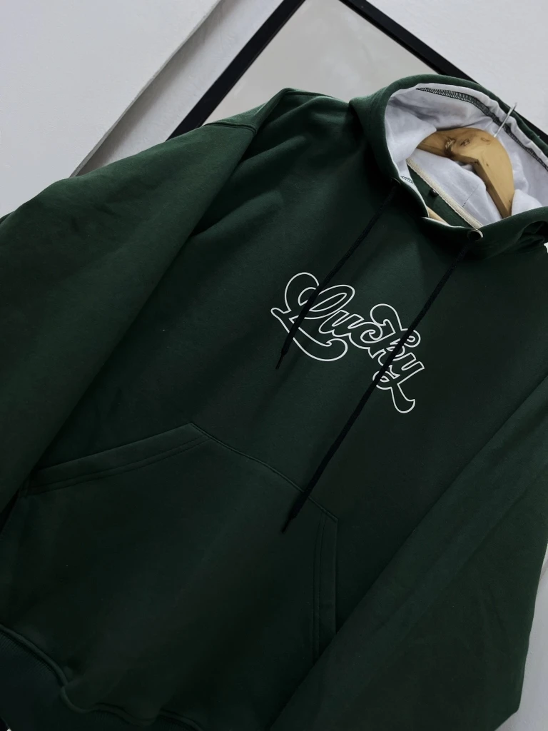 Buzo Canguro Hoodie Lucky Cursiva (Calidad Premium-UNISEX)