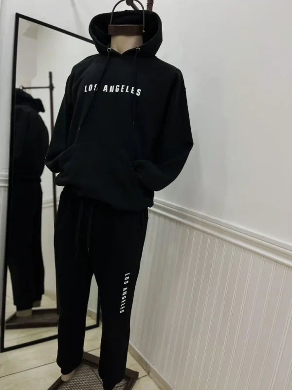 IMG1361-(6633) Buzo Canguro Hoodie Los Angeles Imprenta (Calidad Premium-Unisex)