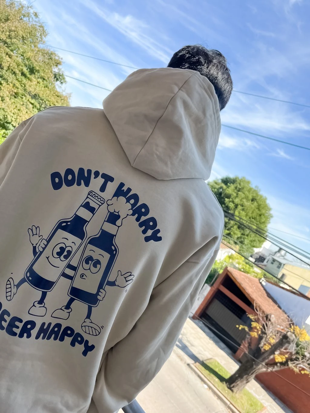 Buzo Canguro Hoodie Beer Happy (Calidad Premium-Unisex)