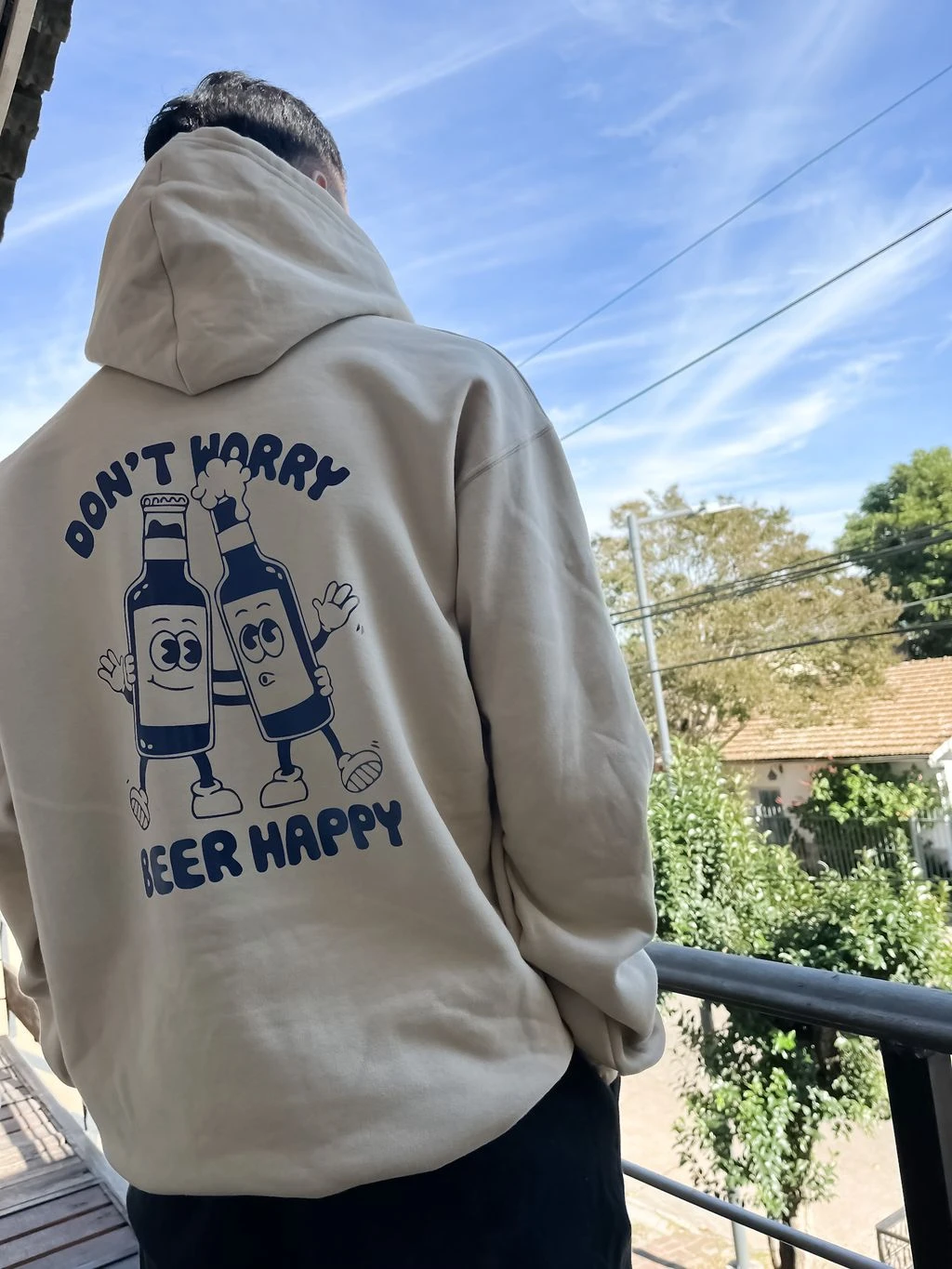 Buzo Canguro Hoodie Beer Happy (Calidad Premium-Unisex)