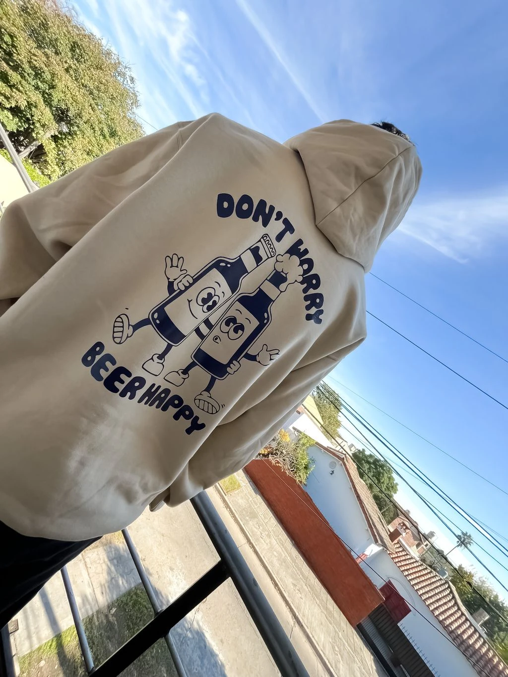 Buzo Canguro Hoodie Beer Happy (Calidad Premium-Unisex)