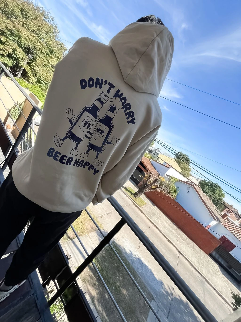 Buzo Canguro Hoodie Beer Happy (Calidad Premium-Unisex)