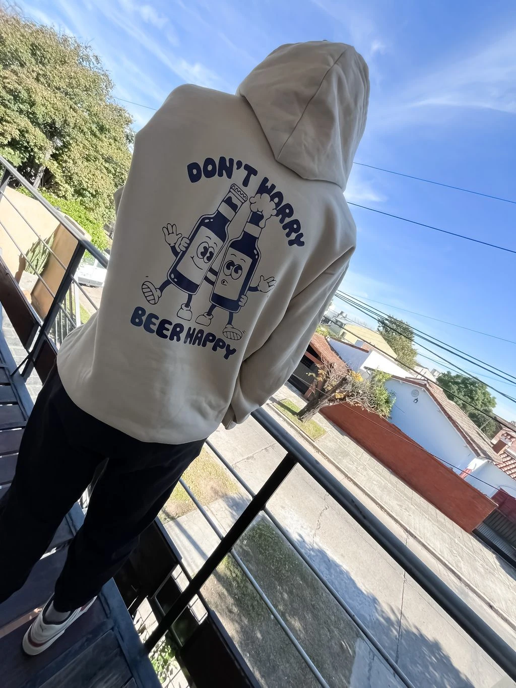 Buzo Canguro Hoodie Beer Happy (Calidad Premium-Unisex)