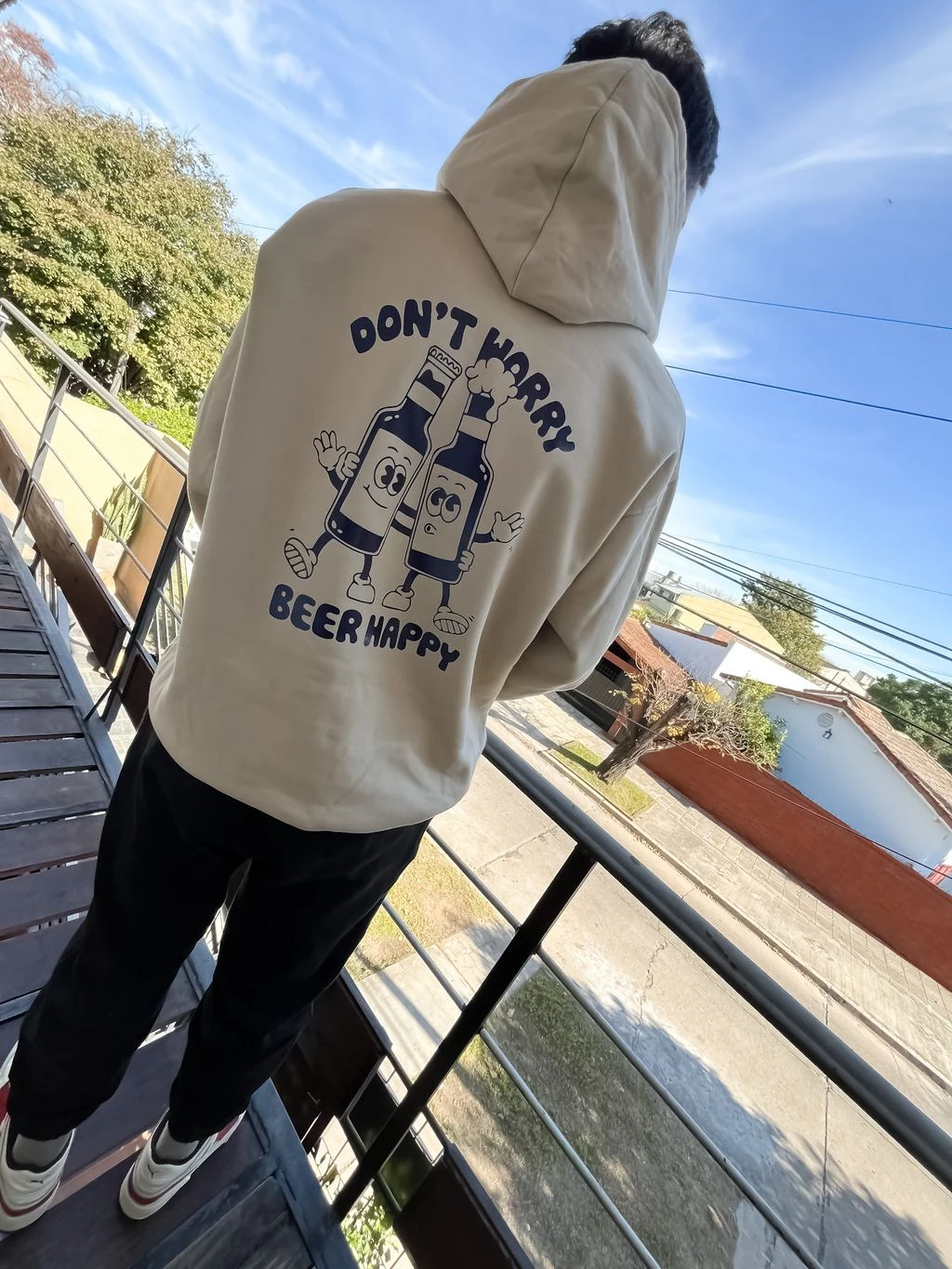 Buzo Canguro Hoodie Beer Happy (Calidad Premium-Unisex)