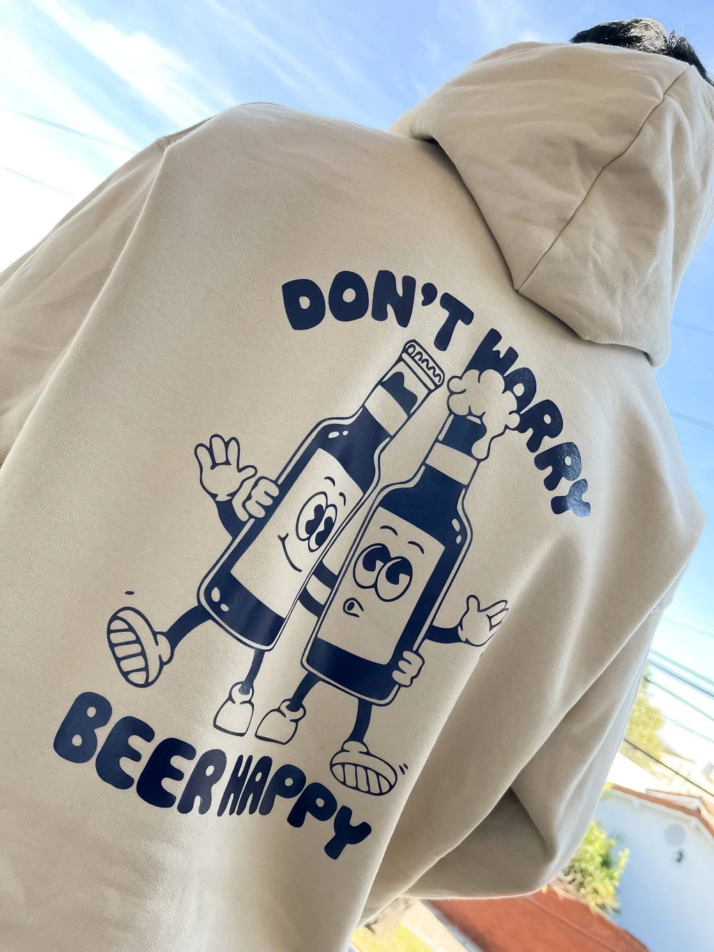 Buzo Canguro Hoodie Beer Happy (Calidad Premium-Unisex)