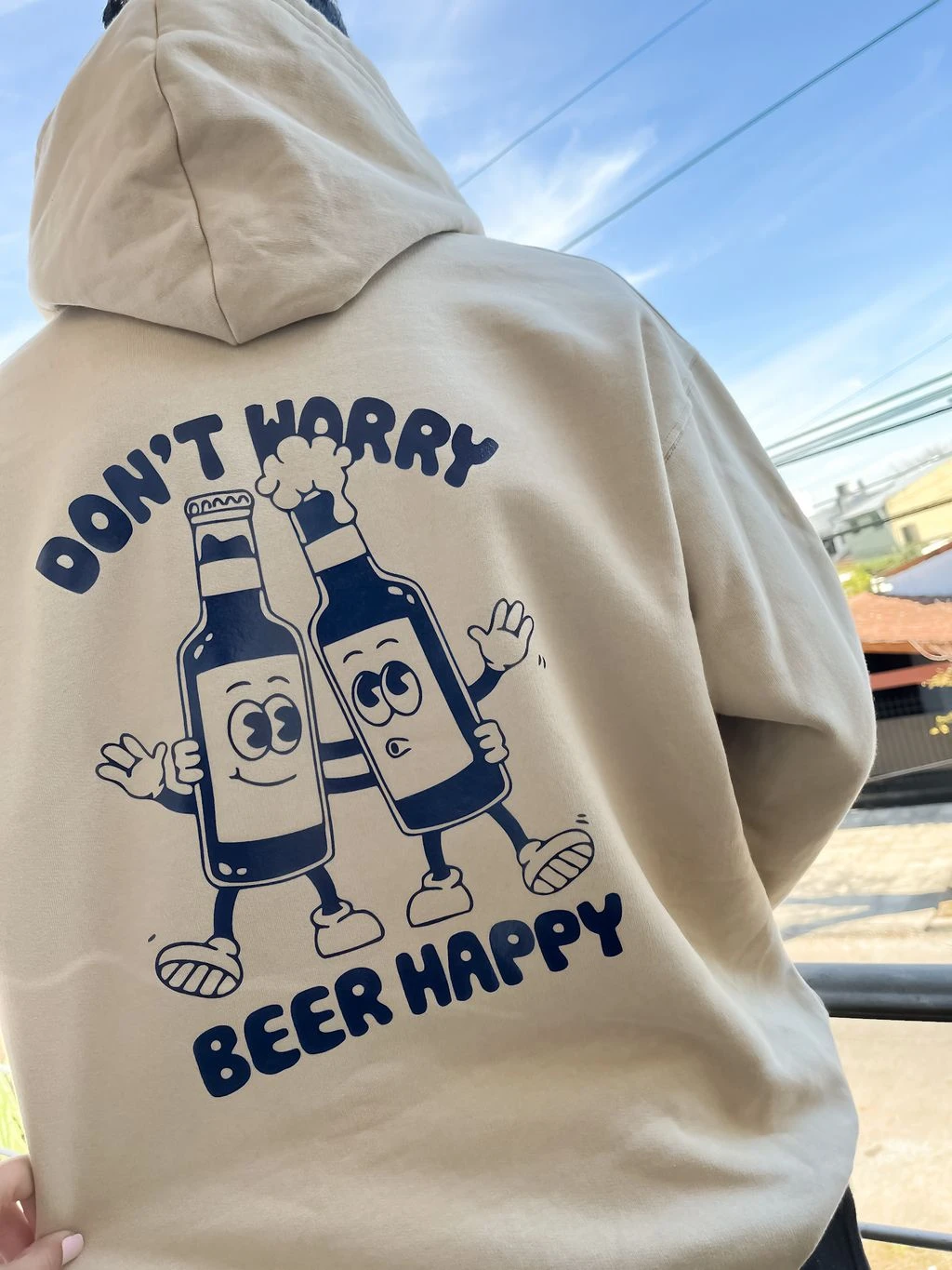 Buzo Canguro Hoodie Beer Happy (Calidad Premium-Unisex)