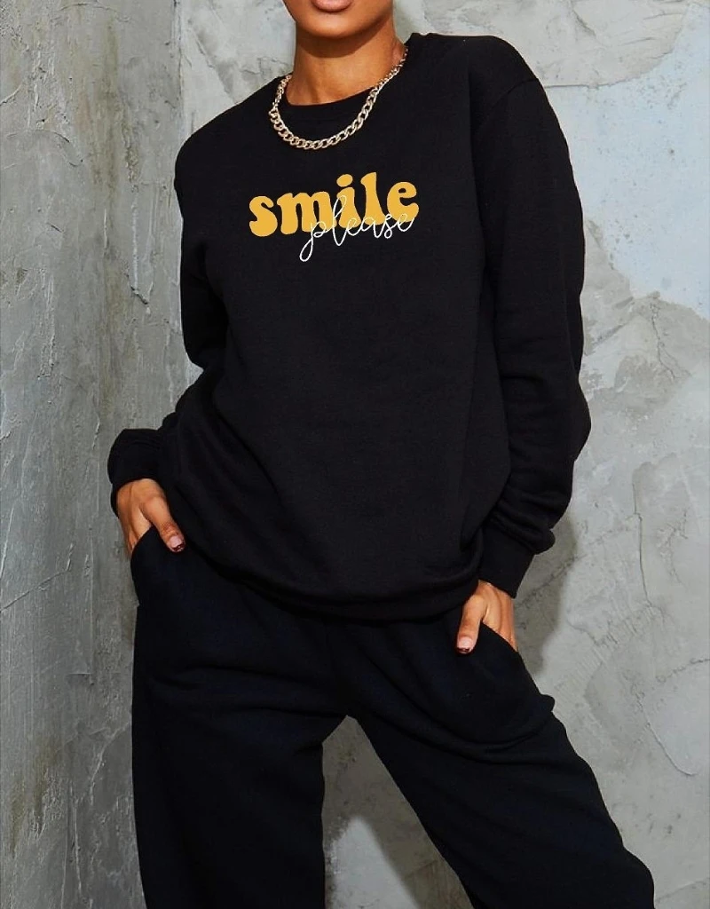 Buzo Smile Please (Calidad Premium-Unisex)