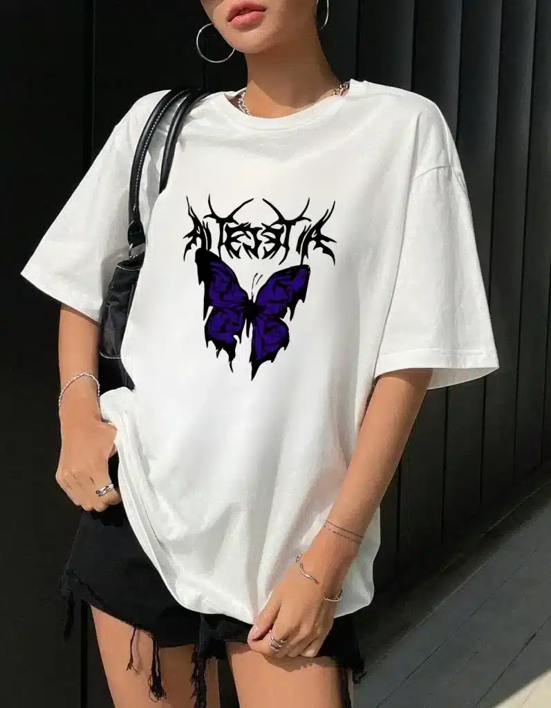 Remeron Oversize Mariposa Violeta (Unisex-ALG)