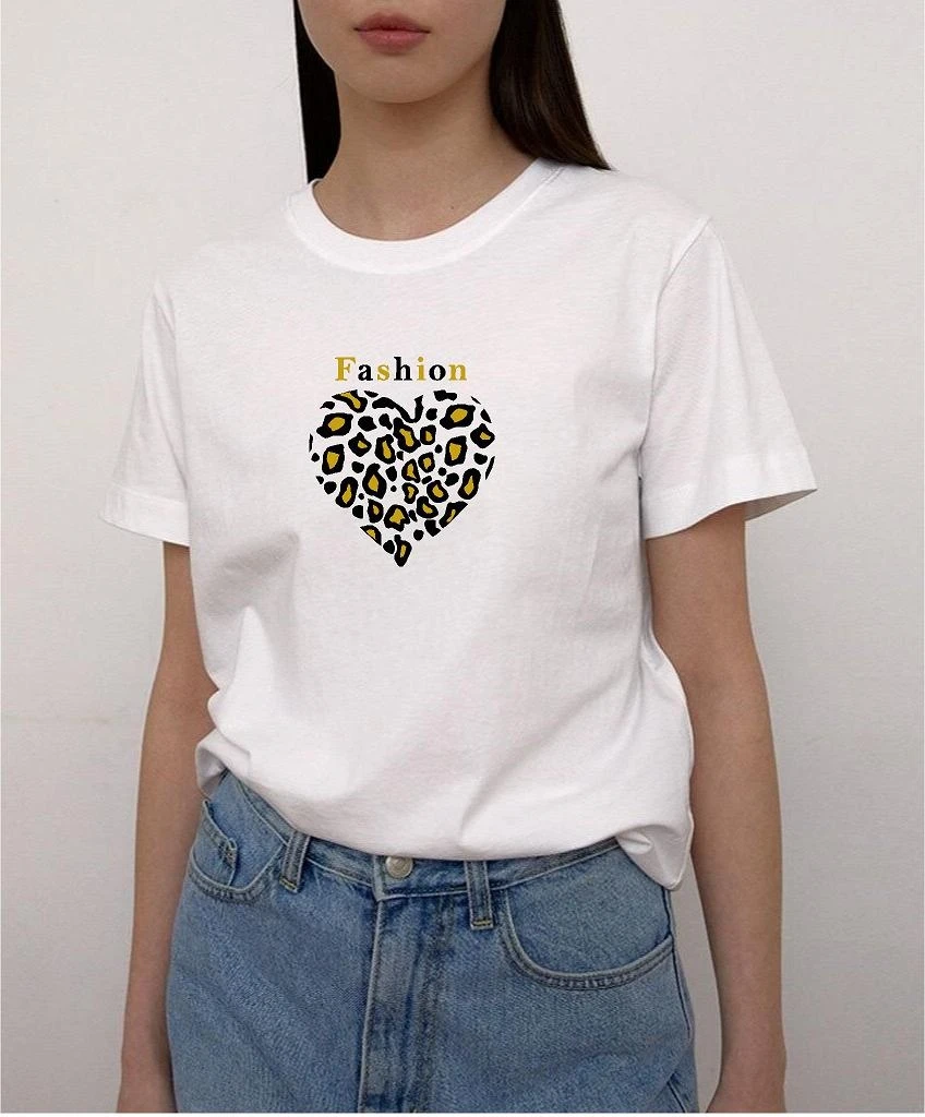 FASHIONMODELODAMA Remera Fashion Corazón (ALG-D)