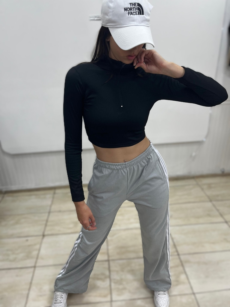 Remera Manga Larga c/cierre