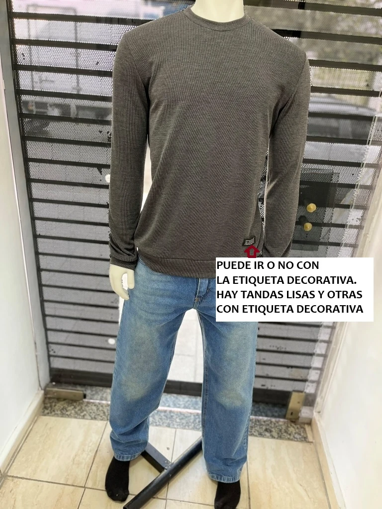 Remera Manga Larga Frisada