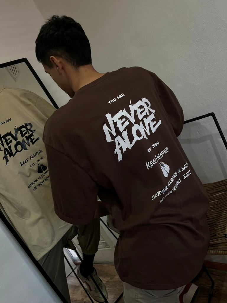 IMG4716 Remeron Oversize Never Alone (Unisex-ALG)