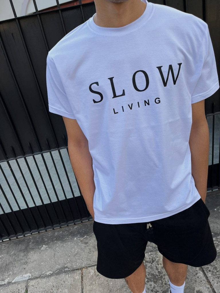 Remera Slow Living (ALG-H)