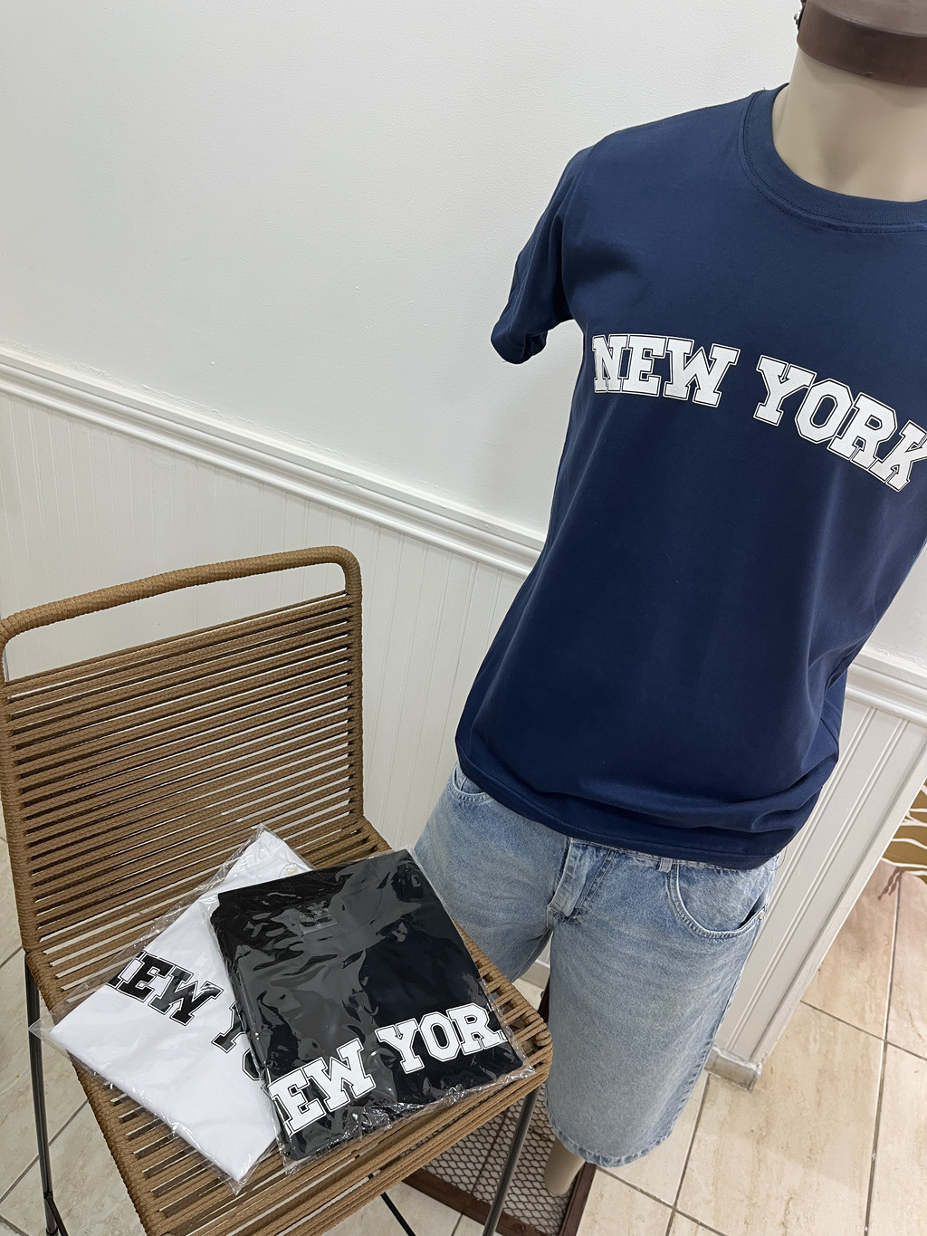 Remera New York Contorno (ALG-H)