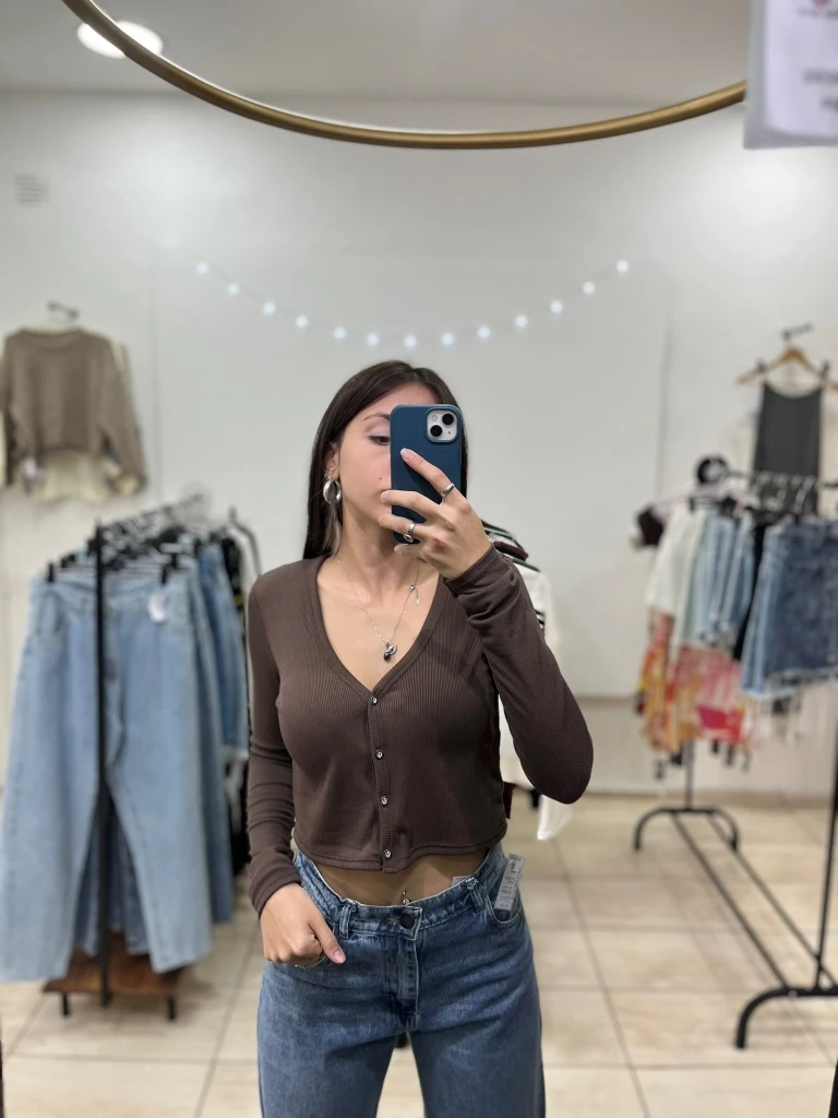 Remera Manga Larga Botones (Morley)