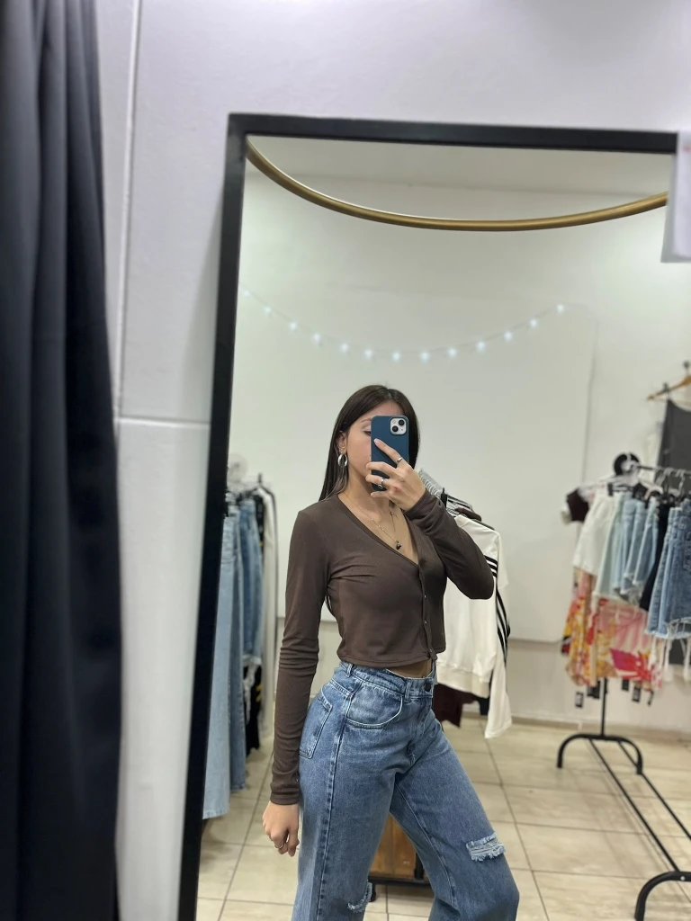 Remera Manga Larga Botones (Morley)