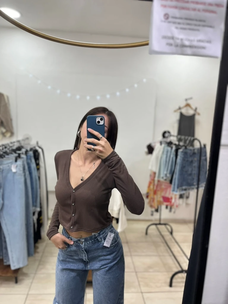 Remera Manga Larga Botones (Morley)