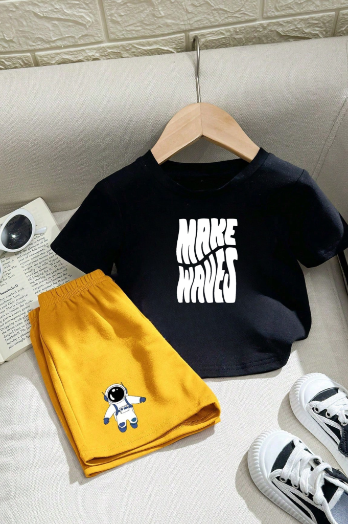 MAKE-WAVES-MODELO Remera Make Waves (Calidad Premium-Kids)