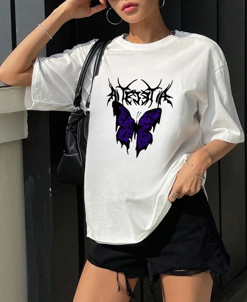 Remeron Oversize Mariposa Violeta (Unisex-ALG)