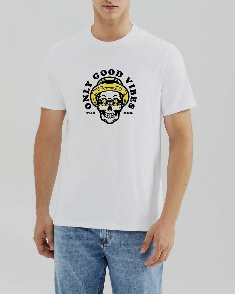 ONLYGOODVIBESCALAVERA Remera Only Good Vibes Calavera (ALG-H)