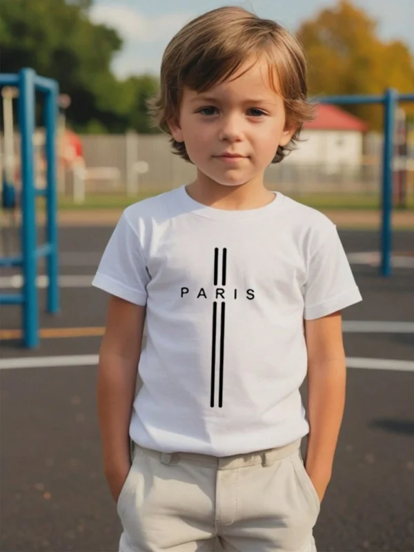 Remera Paris Lineas (Calidad Premium-Kids)