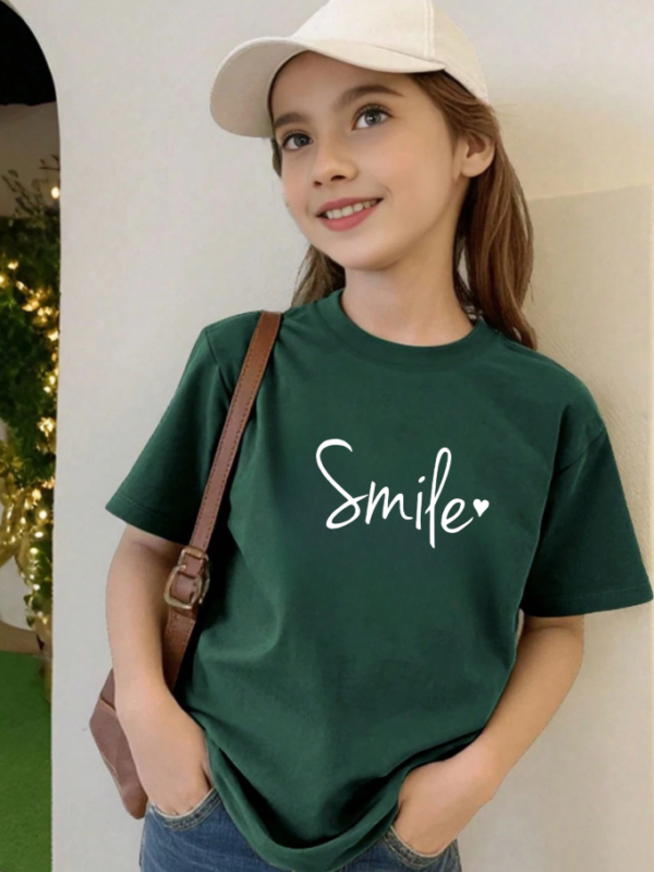 Remera Smile Corazón (Calidad Premium-Kids)