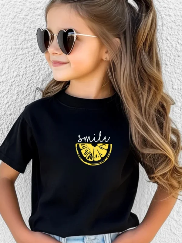 Remera Smile Limon (Calidad Premium-Kids)
