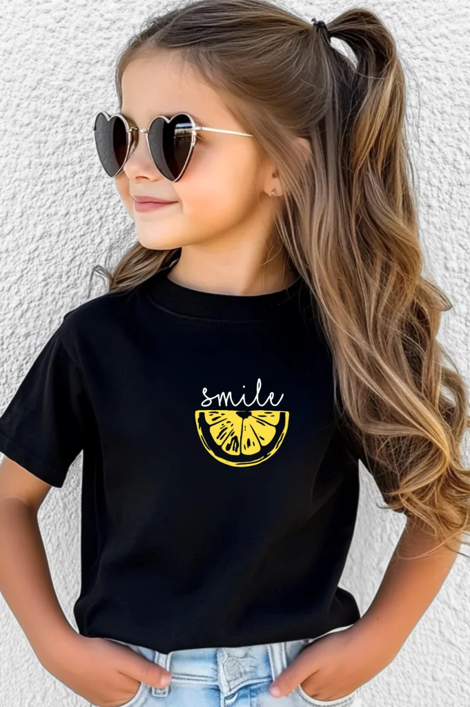 Remera Smile Limon (Calidad Premium-Kids)