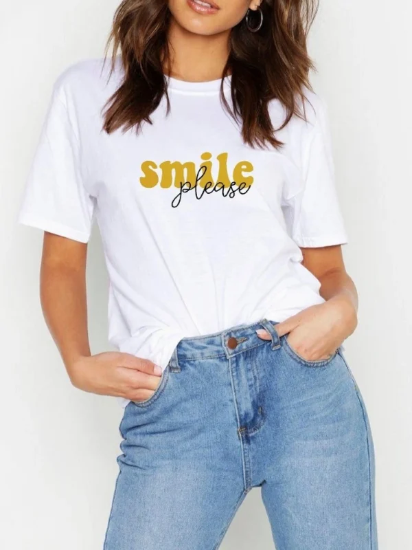 Remera Smile Please (ALG-D)