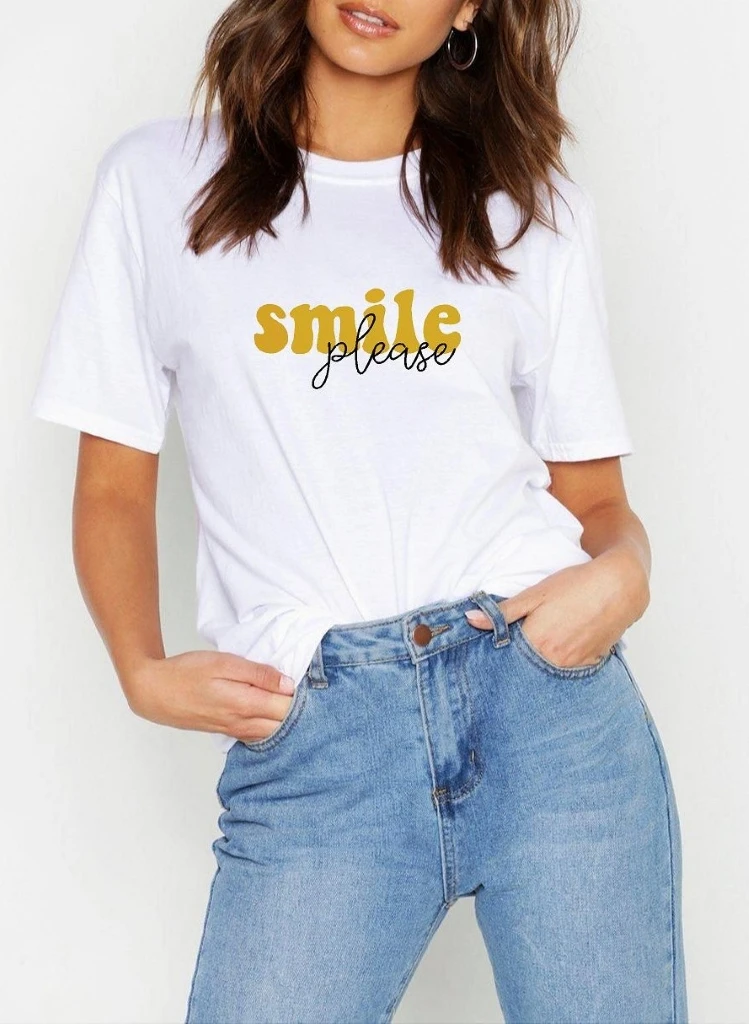 Remera Smile Please (ALG-D)