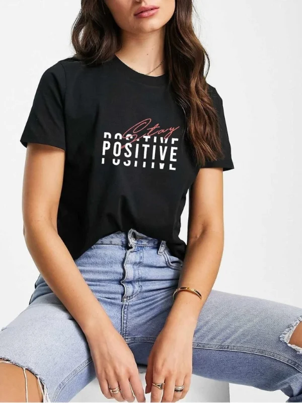 Remera Stay Positive (ALG-D)