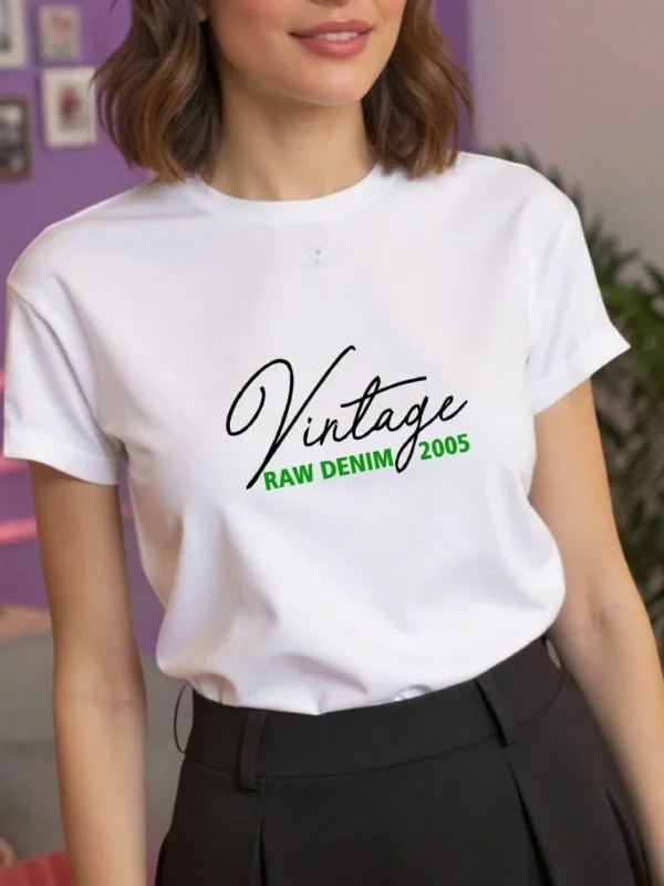 Remera Vintage Raw Denim (ALG-D)