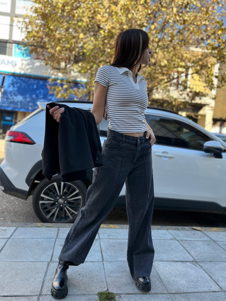 Chomba Manga Corta Rayas