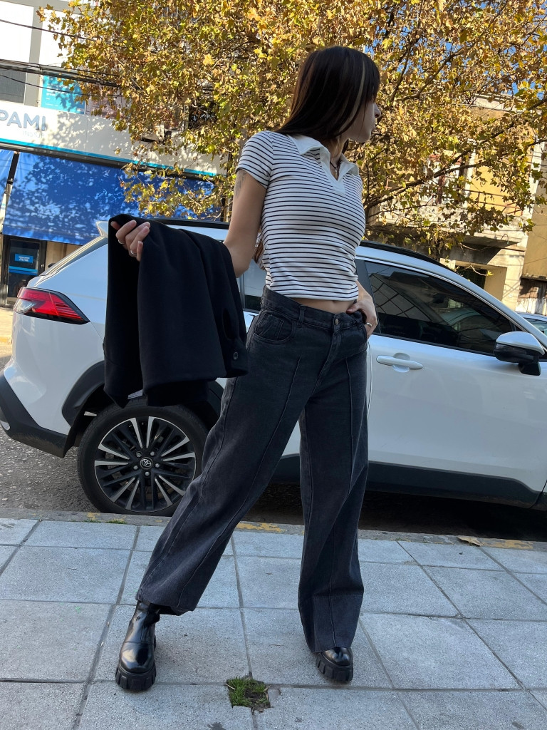 Chomba Manga Corta Rayas