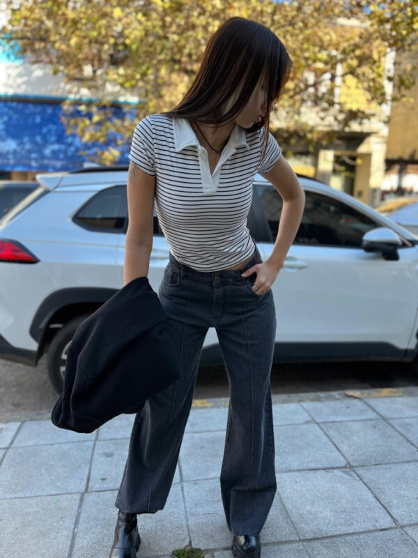 Chomba Manga Corta Rayas