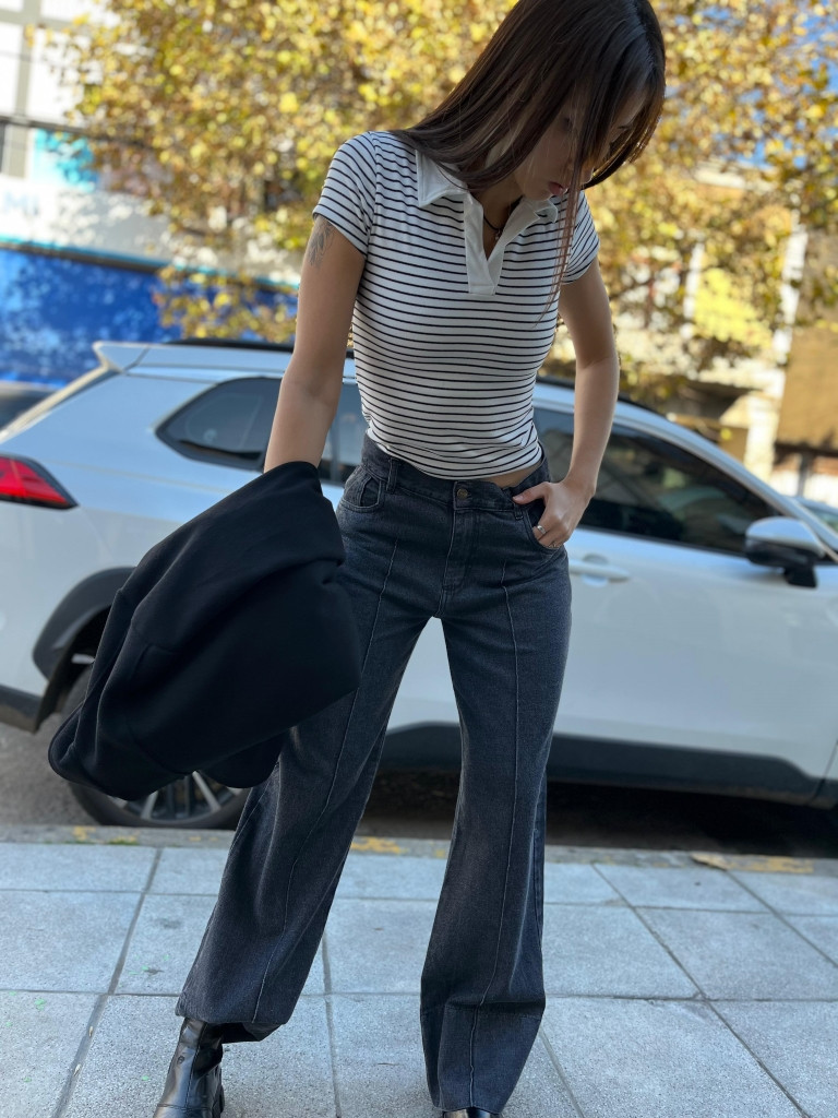 Chomba Manga Corta Rayas