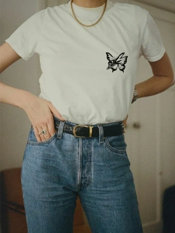 Remera Mariposa Black (ALG-D)