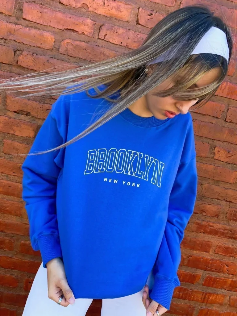 Buzo Brooklyn New York Contorno (Calidad Premium-Unisex)