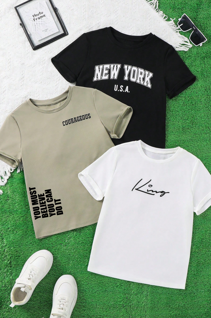 Remera King Cursiva (Calidad Premium-Kids)