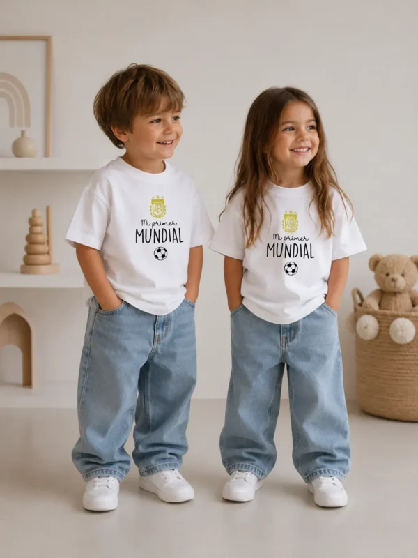 Remera Mi Primer Mundial (Calidad Premium-Kids)