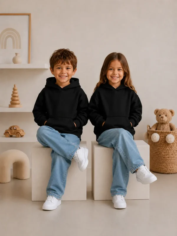 CANGURO HOODIE LISO KIDS MORAS IND